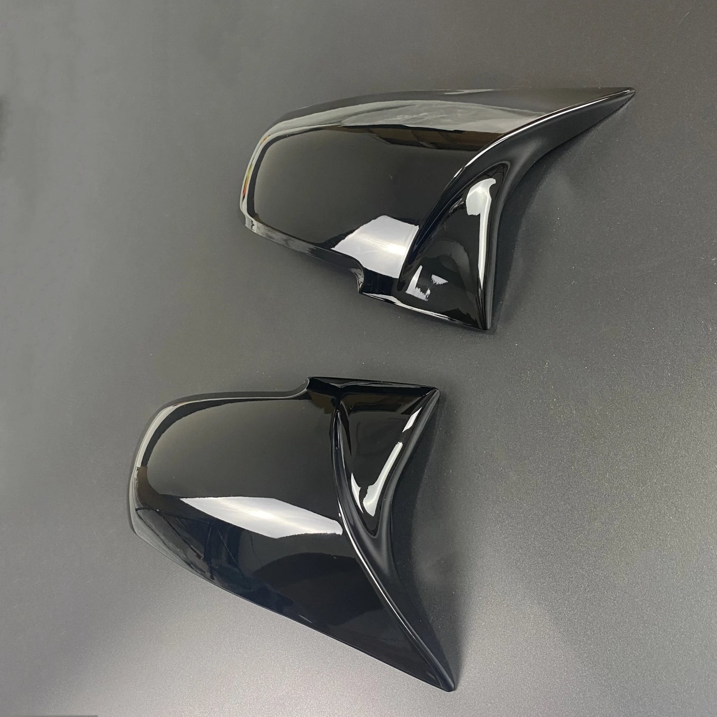 BMW 1/2/3/4 Series - 2Pcs - ABS Gloss Black/Carbon Look Mirror Cover Cap