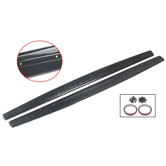 M Performance Carbon Style Side Skirt Add-Ons for BMW 4 Series F32 F33 F36 (2014-2019)