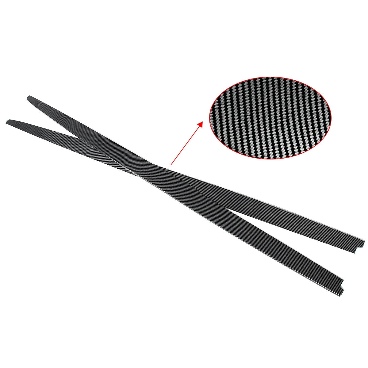 Side Skirt Extensions for BMW 5 Series E60/E61 M5 (2004-2010) – Carbon Fiber Look