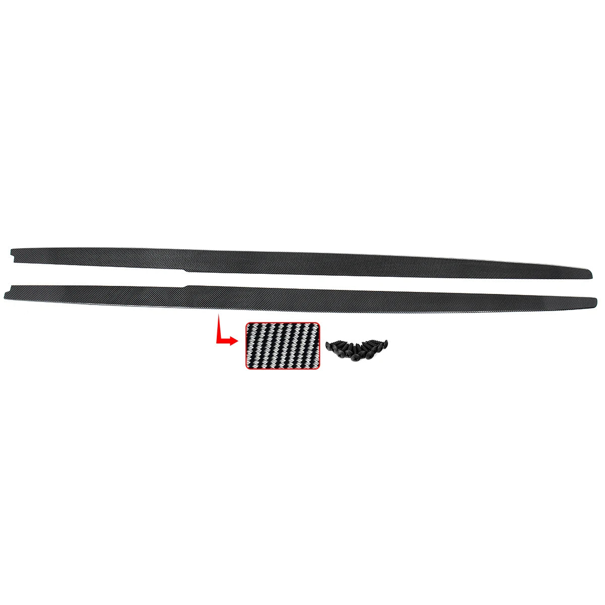 Side Skirt Extensions for BMW 5 Series E60/E61 M5 (2004-2010) – Carbon Fiber Look