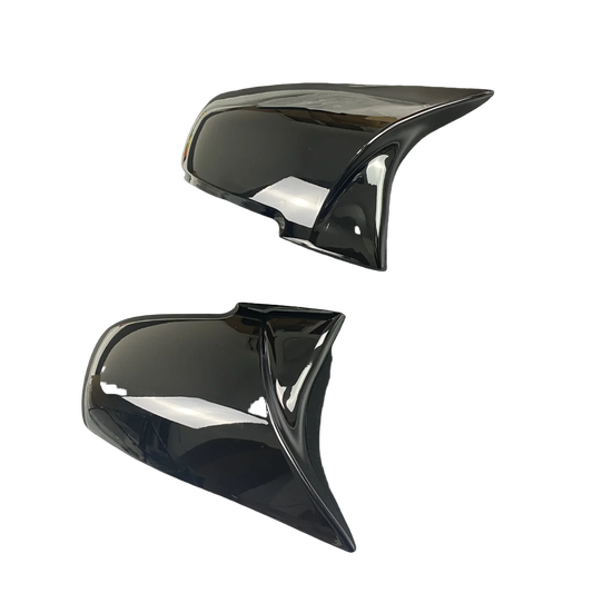BMW 1/2/3/4 Series - 2Pcs - ABS Gloss Black/Carbon Look Mirror Cover Cap