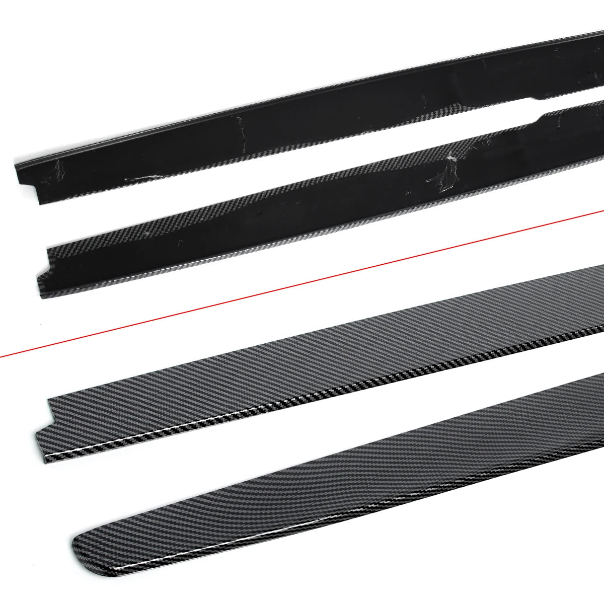 Side Skirt Extensions for BMW 5 Series E60/E61 M5 (2004-2010) – Carbon Fiber Look