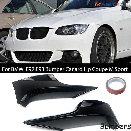 M Sport Style Front Bumper Splitter Spoiler Lip for BMW 3 Series E92/E93 (2007-2010) – Aggressive M3-Inspired Design